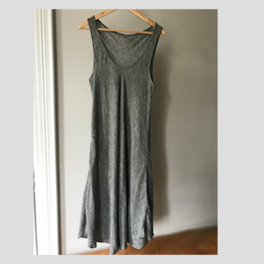linen vintage midi dress